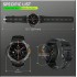 Black Smart Calling Watches for Men Rugged Smartwatch with Black Case Flashlight 1.45" HD Big Screen Fitness Watch for iPhone Samsung Android