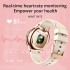 1.09 Inch Full Screen Thermometer Heart Rate Sleep Monitor Women Smart Watch