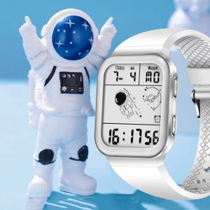 Astronaut Square Watch Boys Girls Smart Kids Electronic Watch